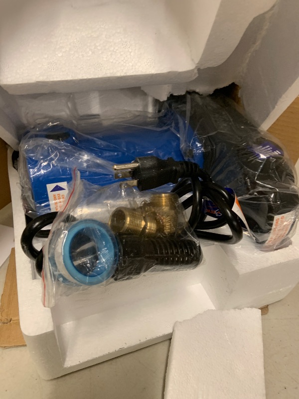 Photo 1 of 1/2 HP Cast Iron Transfer Pump, 120V 1560GPH Water Pump, High Pressure Transfer Pump with Suction Strainer and Brass Connectors.