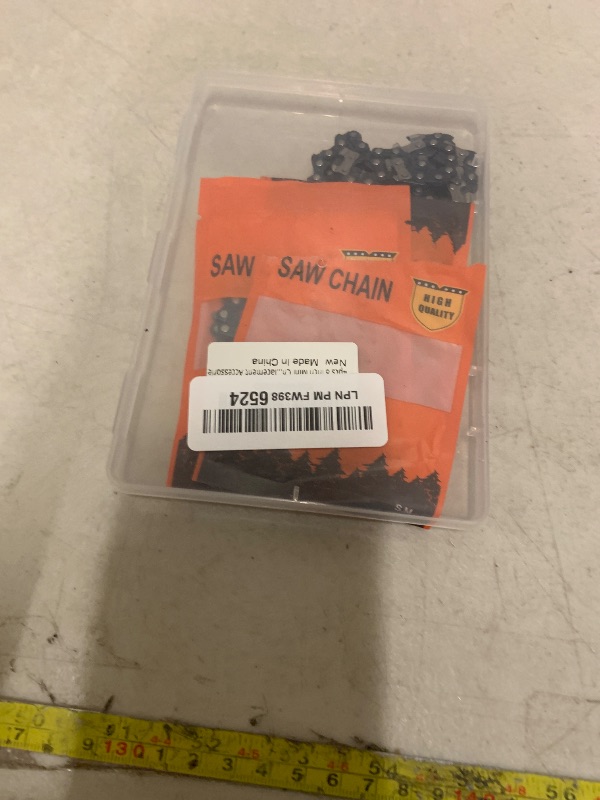 Photo 1 of 4 Pack 8 Inch Chainsaw Chains Replacement 1/4" Pitch 47 Drive Links .043" Gauge for Mini Cordless Electric Chain Saw