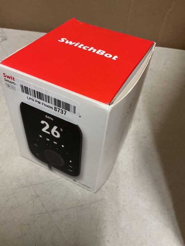 Photo 1 of SwitchBot Hub 3 (3rd Gen), Smart Home Hub with 2.4" IPS Screen & Knob Control, WiFi Thermometer Hygrometer, IR Remote (Matter/Bluetooth 200m), Alexa/Google/Apple Home Compatible