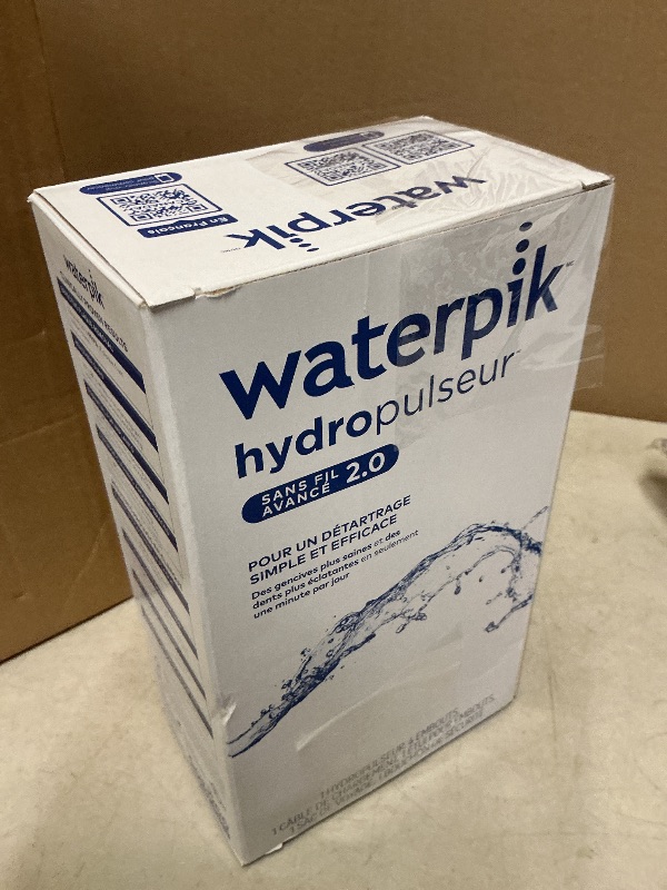 Photo 1 of Waterpik Cordless Advanced 2.0 Water Flosser For Teeth, Gums, Braces, Dental Care With Travel Bag and 4 Tips, ADA Accepted, Rechargeable, Portable, and Waterproof, Blue WP-583, Packaging May Vary