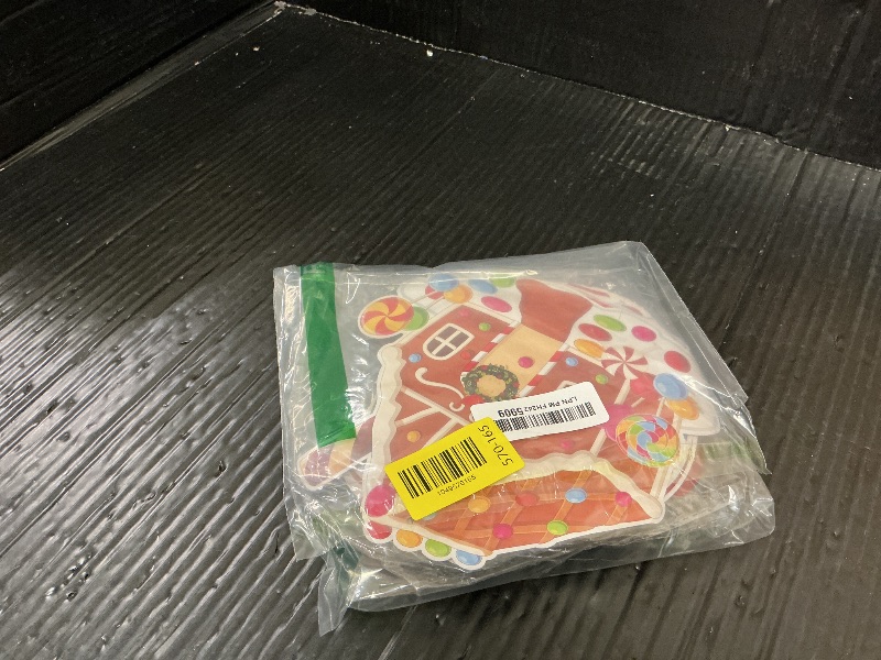 Photo 1 of 36PCS Gingerbread Candies Christmas Decoration Christmas Party Candy Cane Hanging Swirl Decorations for Christmas Indoor and Outdoor Decorations (Red & White)