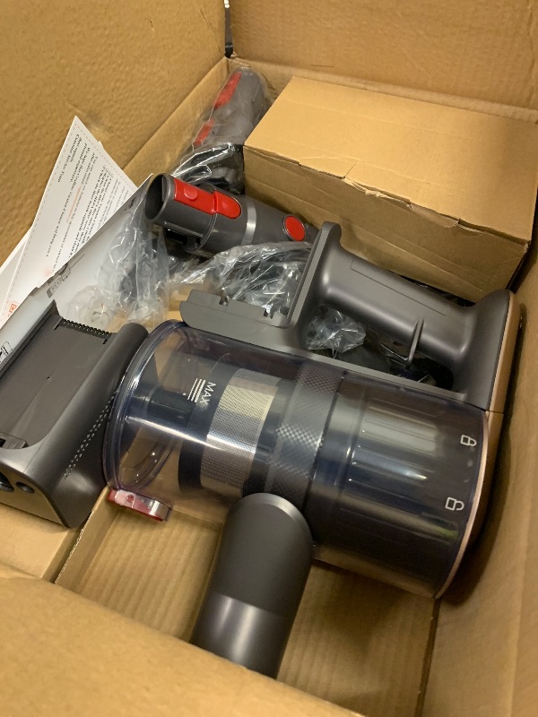 Photo 1 of PARTS ONLY ----------------------------------------------------------------------------------------------------------RENDOW Cordless Vacuum Cleaner, 65Mins 550W 45Kpa Stick Vacuum, Self-Standing Vacuum Cleaners for Home with LED Display, Anti-Tangle Recha