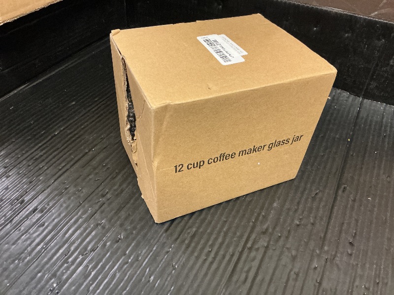 Photo 1 of 12-Cup Glass Universal Carafe Replacement Pot for Mr Coffee, Hamilton Beach, Krups, Proctor Silex, Coffee Maker Carafe Pot 12 Cup- 1.8L Coffee Maker Pot with Handle & 3 Snap-On Caps in Different Sizes