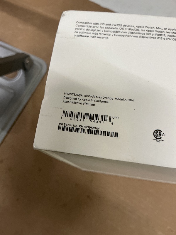 Photo 1 of Apple AirPods Max Wireless Over-Ear Headphones, Pro-Level Active Noise Cancellation, Transparency Mode, Personalized Spatial Audio, USB-C Charging, Bluetooth Headphones for iPhone - Orange