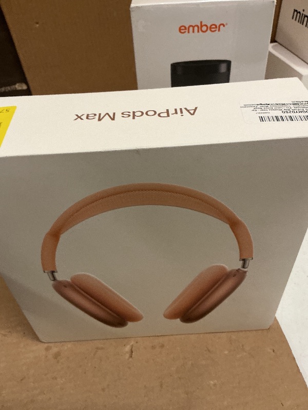 Photo 1 of Apple AirPods Max Wireless Over-Ear Headphones, Pro-Level Active Noise Cancellation, Transparency Mode, Personalized Spatial Audio, USB-C Charging, Bluetooth Headphones for iPhone - Orange