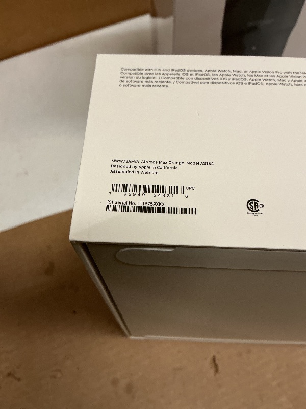 Photo 1 of Apple AirPods Max Wireless Over-Ear Headphones, Pro-Level Active Noise Cancellation, Transparency Mode, Personalized Spatial Audio, USB-C Charging, Bluetooth Headphones for iPhone - Orange