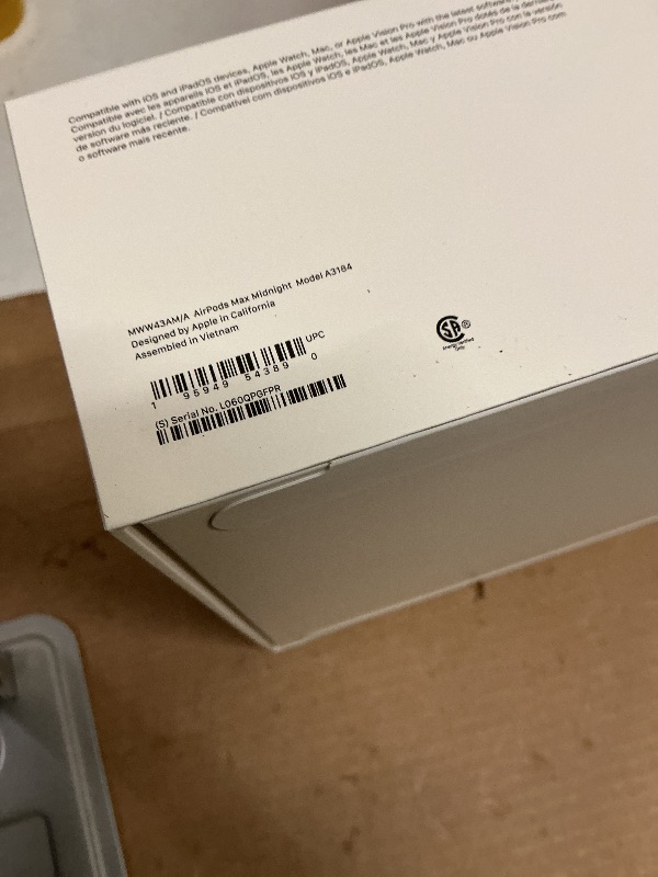 Photo 1 of Apple AirPods Max Wireless Over-Ear Headphones, Pro-Level Active Noise Cancellation, Transparency Mode, Personalized Spatial Audio, USB-C Charging, Bluetooth Headphones for iPhone - Midnight