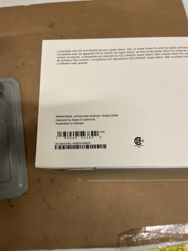 Photo 1 of Apple AirPods Max Wireless Over-Ear Headphones, Pro-Level Active Noise Cancellation, Transparency Mode, Personalized Spatial Audio, USB-C Charging, Bluetooth Headphones for iPhone - Midnight