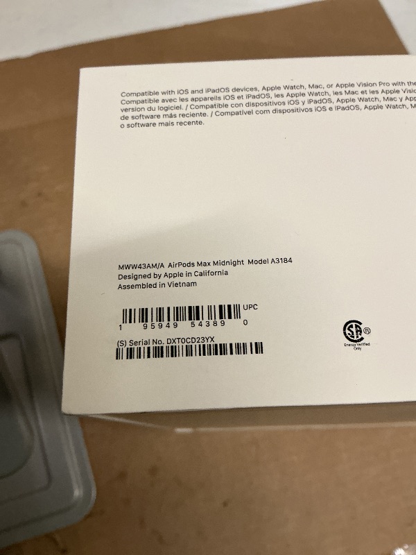 Photo 1 of Apple AirPods Max Wireless Over-Ear Headphones, Pro-Level Active Noise Cancellation, Transparency Mode, Personalized Spatial Audio, USB-C Charging, Bluetooth Headphones for iPhone - Midnight