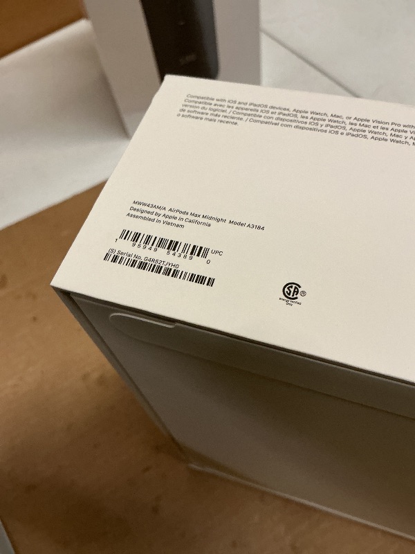 Photo 1 of Apple AirPods Max Wireless Over-Ear Headphones, Pro-Level Active Noise Cancellation, Transparency Mode, Personalized Spatial Audio, USB-C Charging, Bluetooth Headphones for iPhone - Midnight