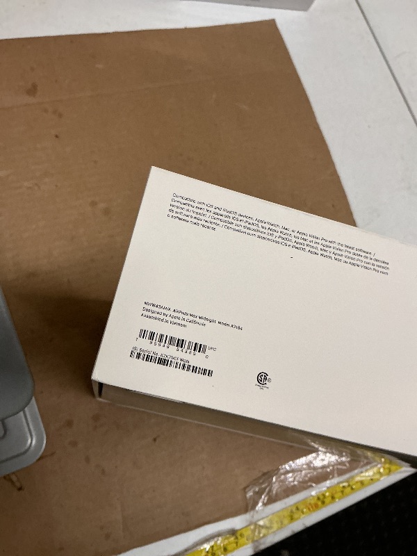 Photo 1 of Apple AirPods Max Wireless Over-Ear Headphones, Pro-Level Active Noise Cancellation, Transparency Mode, Personalized Spatial Audio, USB-C Charging, Bluetooth Headphones for iPhone - Midnight