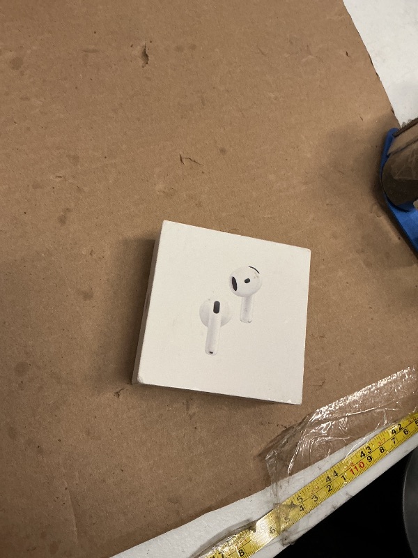 Photo 1 of Apple AirPods 4 Wireless Earbuds, Bluetooth Headphones, with Active Noise Cancellation, Adaptive Audio, Transparency Mode, Personalized Spatial Audio, USB-C Charging Case, Wireless Charging, H2 Chip