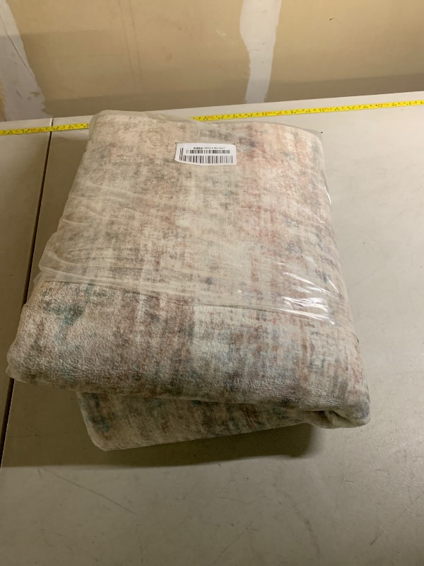 Photo 1 of 2'6''x8' Runner Rugs Washable Rug: Modern Abstract Hallway Runner Rug Indoor Soft Low Pile Thin Carpet Anti-Skid Non-Shedding Carpets for Kitchen, Entryway, Laundry, Bedroom - Multi Color