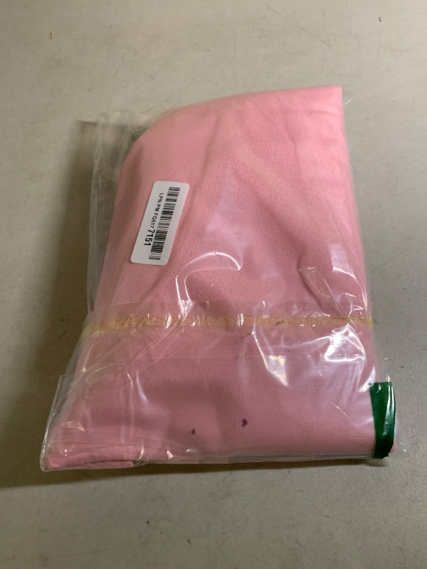 Photo 1 of sancua Round Tablecloth - 80 Inch - Water Resistant Spill Proof Washable Polyester Table Cloth Decorative Fabric Table Cover for Dining Tables, Buffet Parties and Camping, Pink