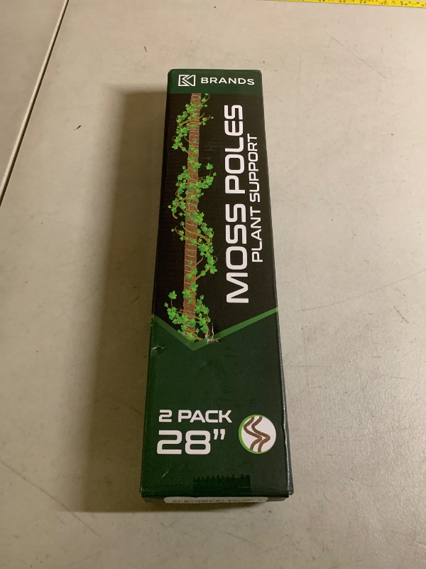 Photo 1 of 2 Pack 28'' Bendable Moss Pole Monstera Plant Support for Climbing Indoor Plants - Stakes for Potted Climbers - Tall Sticks Indoor Trellis for Houseplants - Accessories for Monstera Pot