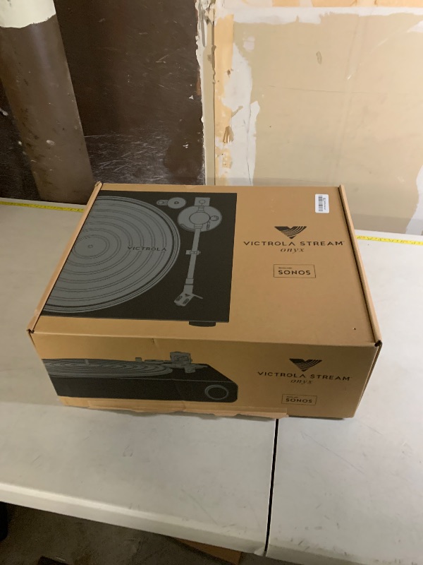 Photo 1 of Victrola Stream Onyx - Wi-Fi Streaming 2-Speed Turntable with Bluetooth Output, Works with Sonos, UPnP Wi-Fi Streaming, Roon Ready Relay, Premium Moving Magnet Cartridge and Aluminum Tonearm (Blue)