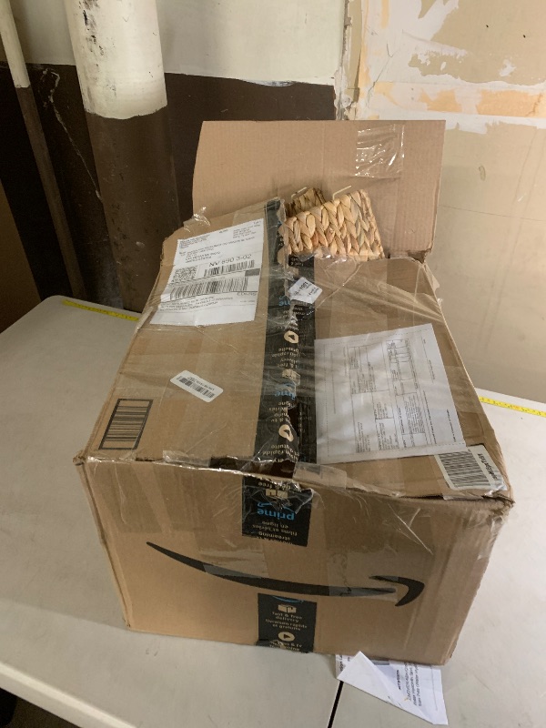 Photo 1 of KOLWOVEN 42in Christmas Tree Collar, Christmas Tree Ring Adjustable Water Hyacinth Skirt, Christmas Tree Skirt for Decoration, Base Protection from Pets (Water Hyacinth)