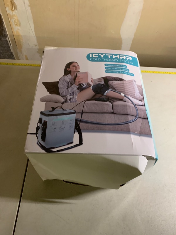 Photo 1 of ICYTHRP Cold Therapy Machine with Programmable Timer, Portable Ice Machine for Knee After Surgery, Knee Replacement Recovery System for Pain Relief with Compression Pad