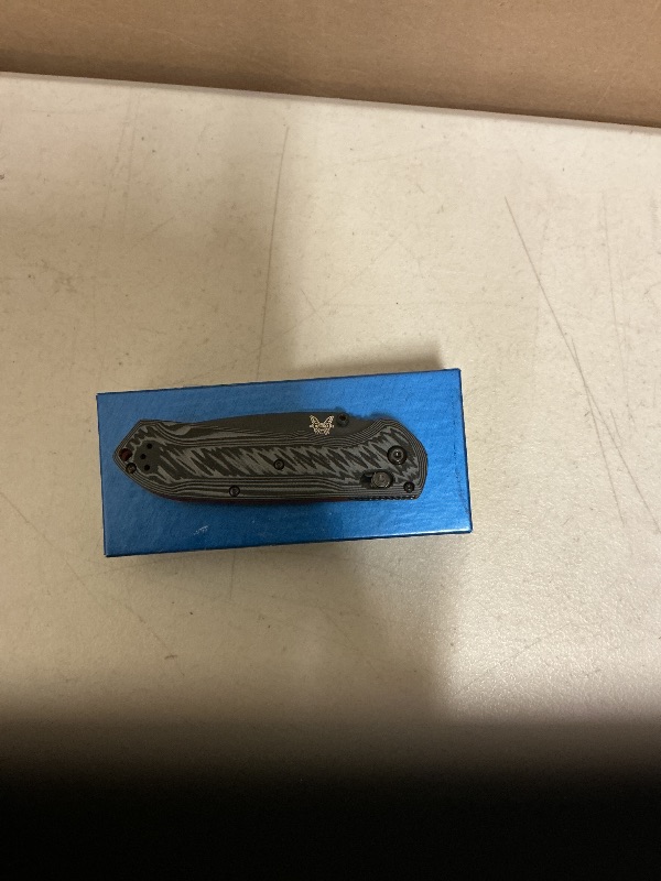 Photo 1 of Benchmade - Freek Outdoor EDC Knife, Drop-Point Blade with Gray/Black G10 Handle (560BK-1)