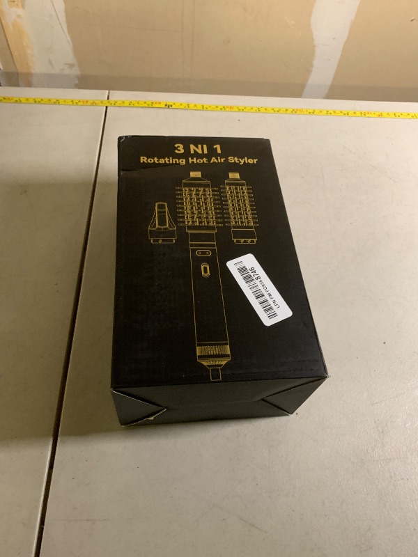 Photo 1 of 3 in 1 Rotating Hair Dryer Brush,Negative Ionic Professional Brush Blow Dryer with Detachable Brush(2" & 1.5"),3 Heats and 2 Speeds Rotating Hot Air Brush for Curling,Straight,Drying