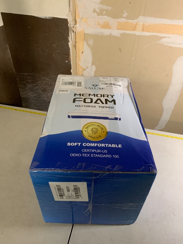 Photo 1 of 3 Inch Gel Memory Foam Mattress Topper Full Size High Density Cooling Pad Pressure Relief Bed Topper (with Removable & Washable Bamboo Cover)