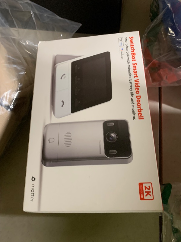 Photo 1 of SwitchBot Video Doorbell Camera Wireless with Monitor, No Subscription, 4.3 Inch Screen, Battery Powered, Head-to-Toe View, 2K FHD, 2-Way Audio, Motion Detection, Works with Alexa/Goole/Home Assistant