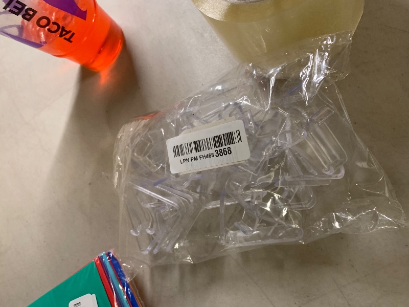 Photo 1 of 24 Pieces Clear Tablecloth Clips, Durable Plastic Table Cover Holders, Windproof Transparent Clamps for Securing Tablecloths Indoor Outdoor Party, Wedding, Christmas Event, Picnic, Camping (24, Large)