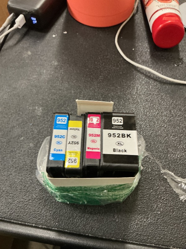 Photo 1 of Re Manufactured.,..........952XL Ink Cartridges Combo Pack (4-Pack, Black/Cyan/Magenta/Yellow) Compatible 952XL Ink Cartridges Replacement for 952XL Ink for OfficeJet Pro 8710 8210 8715 8720 8702 7740 Printer