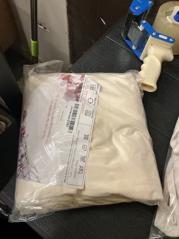 Photo 1 of 10x10ft Wrinkle Free Ivory Backdrop Curtain for Parties Soft Fabric Drapes Wedding Ivory Curtain Backdrop for Birthday Party Decorations Background for Photography 5x10ft,2 Panels