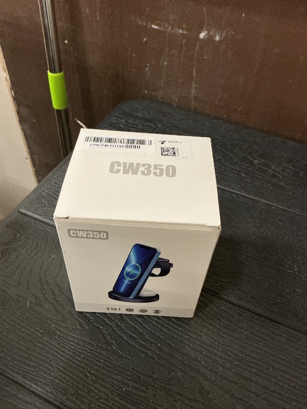 Photo 1 of 3 in 1 Charging Station for iPhone, Wireless Charger for iPhone 17 16e 16 15 14 13 12 11 X Pro Max & Apple Watch - Wireless Charging Station for AirPods 4 3 Pro