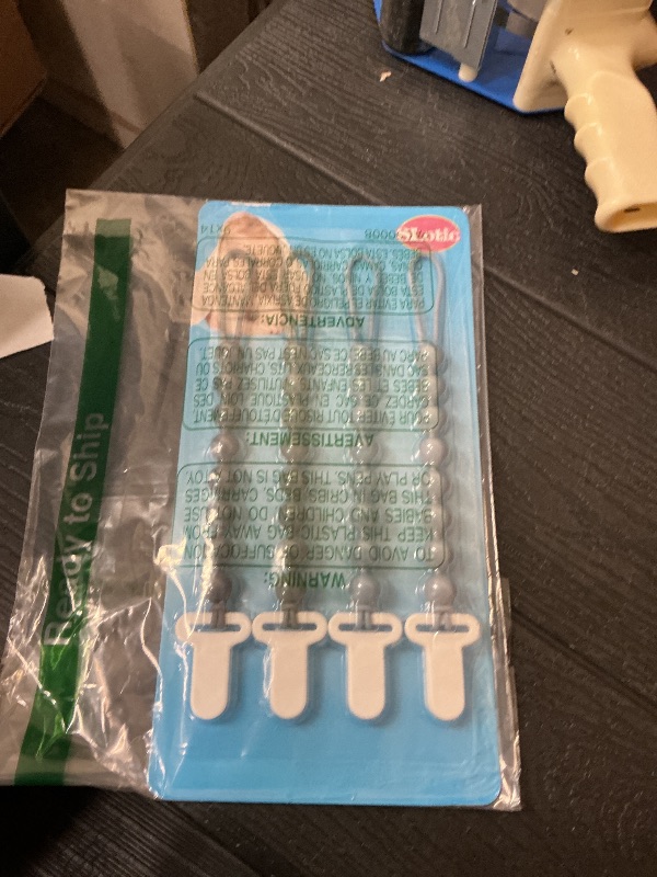 Photo 1 of 4-Pack Silicone Pacifier Clips with One-Piece Beads for Baby Boys and Girls - Flexible and Rust-Free Holders for Teething Relief and Baby Essentials, Safe for Newborns (Grey)