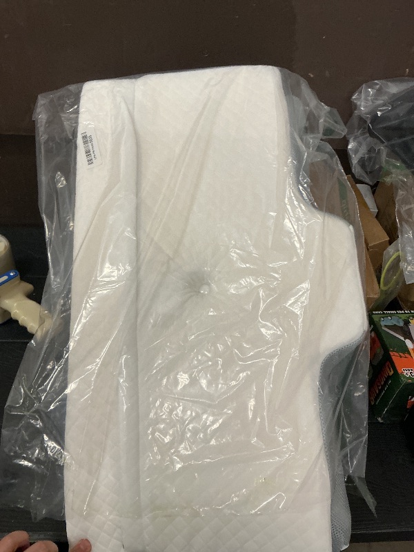 Photo 1 of 2025 Upgrade Neckhaven Pillow, Neckhaven Pillow Hospitality Collection, Ergonomic Cervical Neck Pillows with Cooling Cover for Neck Pain Relief Sleep Apnea Side Back Stomach Sleeper (White Grey)