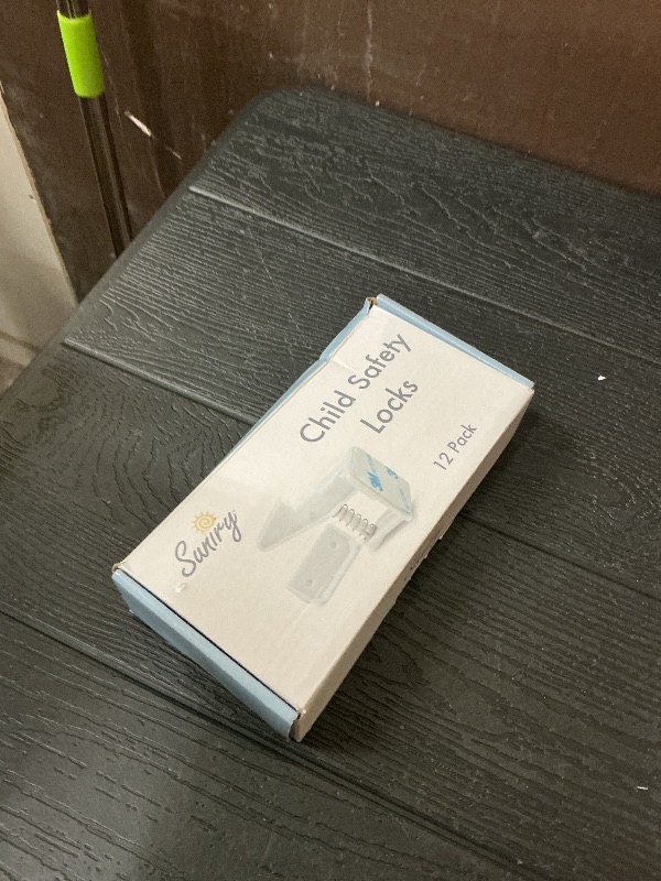 Photo 1 of 12 Pack Cabinet Locks Child Safety | Baby Safety Cabinet Locks NO Drilling 3M Adhesive Baby Proof Drawer Lock Child proofing cabinets latches for Kids Latch for Drawers & Door Child Safety Locks