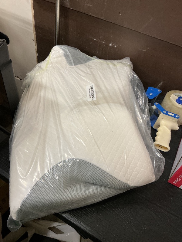 Photo 1 of 2025 Upgrade Neckhaven Pillow, Neckhaven Pillow Hospitality Collection, Ergonomic Cervical Neck Pillows with Cooling Cover for Neck Pain Relief Sleep Apnea Side Back Stomach Sleeper (White Grey)