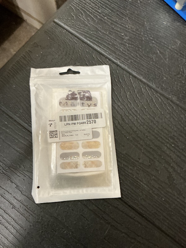 Photo 1 of 140 Pcs 10 Sheets Full Wrap Nail Stickers Polish Strips Gradient Stickers Glitter Self Adhesive DIY Art Decals Strips with 2 Pcs Nail Files for Holiday Decor (Classic Style)