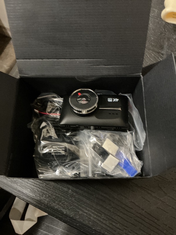 Photo 1 of 4K Dash Cam Front and Rear Car Cameras, 4K+1080P Dual Dash Camera for Cars with 64GB Card,5G WiFi WDR Night Vision,170°Wide Angle, 3” IPS Screen, G-Sensor, 24H/7 Parking Mode,Up to 256GB Supports