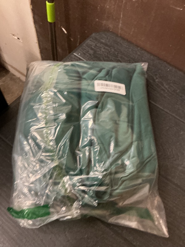 Photo 1 of 2 Panels Dark Green Backdrop Curtain, 10 x 10 Feet Polyester Background Curtains for Parties, Weddings, Baby Showers, Halloween, Christmas, Birthday Party Photoshoot Backdrop Curtains Decorations