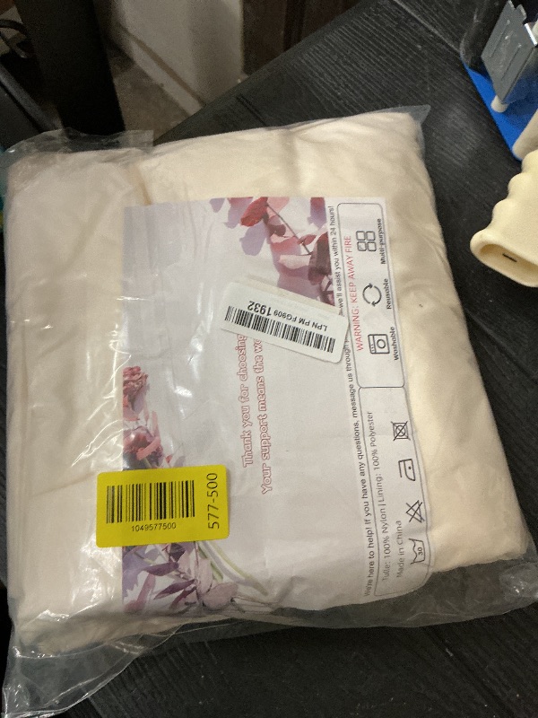 Photo 1 of 10x10ft Wrinkle Free Ivory Backdrop Curtain for Parties Soft Fabric Drapes Wedding Ivory Curtain Backdrop for Birthday Party Decorations Background for Photography 5x10ft,2 Panels