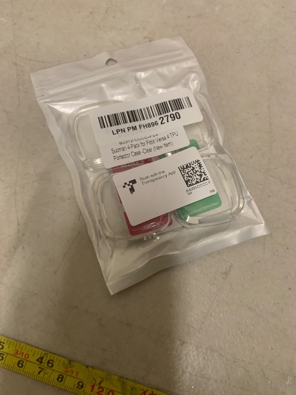 Photo 1 of [4-Pack] Suoman for Fitbit Sense 2 /Versa 4 Screen Protector Case, Full Around Electroplate Soft TPU Bumper Around Protective Case Cover for Fitbit Sense 2 /Versa 4 Smartwatch(Clear+Clear+Clear+Clear)