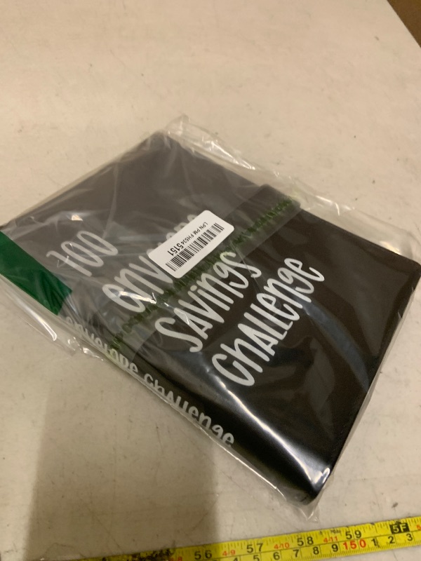 Photo 1 of 100 Envelopes Money Saving Challenge, 100 Envelope Challenge Binder, Easy and Fun Way to Save $5,050, Savings Challenges Budget Book Binder with Cash Envelopes for Office,Home,School (Black)