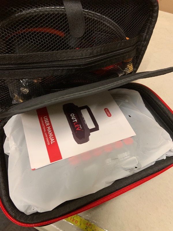 Photo 1 of OUTLEV 6000A UltraSafe Jump Starter with 160PSI Air Compressor, 12V Car Battery Booster, Portable Jump Box, Power Bank & Jumper Cables, LED Display, LED Light, for 10L Gas & 10L Diesel Engines