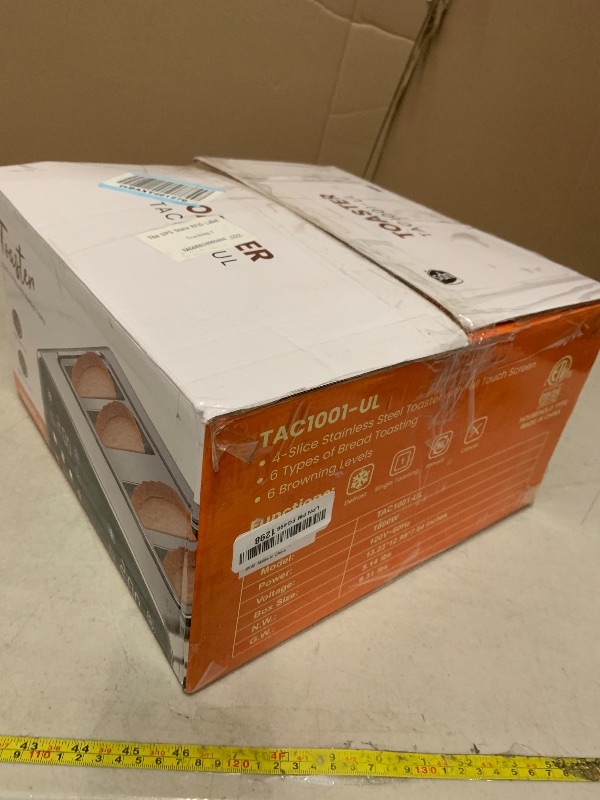 Photo 1 of Smart Toaster 4 Slice Wide Slot– Dual Digital TouchScreen & Independent Control for Family | 1800W Stainless Steel for 6 Bread Types & Toast Settings | Defrost Reheat & Single-Slice Modes