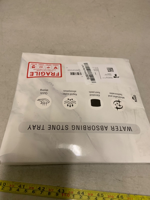 Photo 1 of 3PCS Water Absorbing Stone Tray, DryingNeat Diatomite Stone Sink Tray, Instant Dry Sink Coasters, Kitchen Sponge Hand Soap Holder, Countertop Fast Drying Counter Trays,8 * 4inch and 4 * 4inch