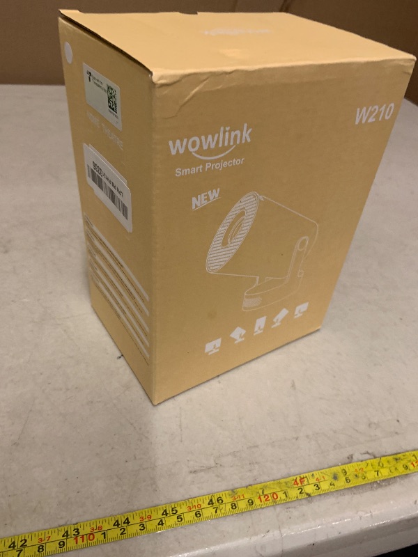 Photo 1 of [Built-in Apps & 2026 Upgraded] Mini Projector with WiFi 6 and Bluetooth 5.4 Support 4K 1080P Auto Keystone 180° Rotatable Projector Portable Compatibile with HDMI/TV Stick/Memory Stick/Laptop, White