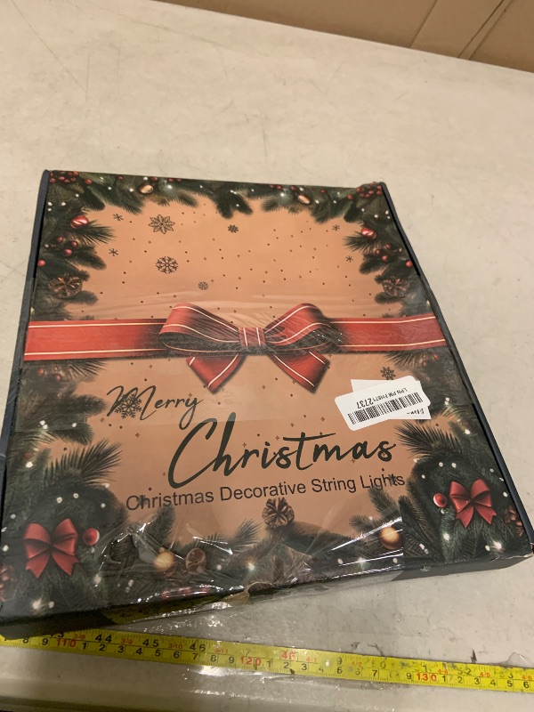 Photo 1 of (2023 NEW)Outdoor Christmas Decoration Star String Lights,320 LED 16.4ft Christmas Lights Waterfall Tree Lights with 13" Topper Star,Plug-in Hanging Fairy Lights for Xmas New Year Holiday Party