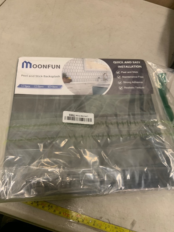 Photo 1 of 10 Sheets Upgraded Thicker Design Subway Tile Peel and Stick Backsplash,12”×12”Self Adhesive Wall Tiles Stick on Back Splash for Kitchen,Bathroom,Camper(Forest Green)