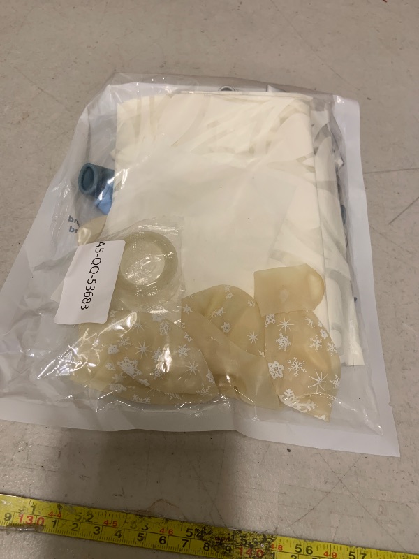 Photo 1 of **missing--PARTIAL SET---**Winter Wonderland Balloon Arch Garland Kit, Dusty Baby Blue Slate Blue Silver White Snowflake Foil Balloons for Winter onederland Christmas Baby Shower Snow Princess Birthday Party Decorations