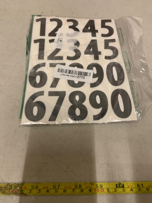 Photo 1 of 400 PCS Number Stickers, 2" Waterproof Mailbox Number Label, Consecutive Numbers 0-9, Self-Adhesive and Residue-Free, Ideal for Mailboxes, Storage Boxes, Organizers, Cabinets and More
