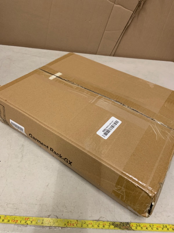 Photo 1 of Kaitiemoo Heavy Duty Clothing Rack with Wheels,Modern Garment Rack with 3 Metal Shelves, 71.8Inches Display Rack for Hanging Clothes, Hanging Rod for Small Space,Gold