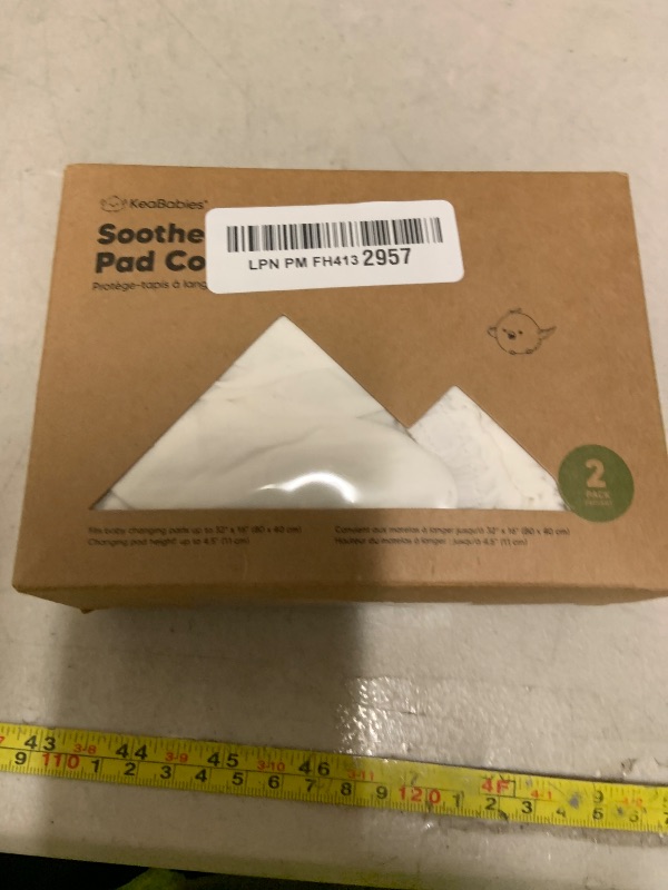 Photo 1 of 2-Pack Organic Changing Pad Covers for Girl, Boy, Neutral - 100% Cotton Changing Table Pad Cover,Soft Baby Nursery Diaper Changing Pad Sheets,Contour Changing Pads Liners,Change Pad Cover (Soft White)